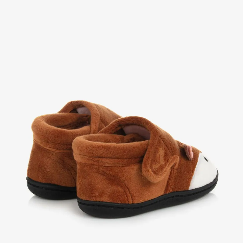 Chipmunks Girls Brown Reindeer Slippers Online