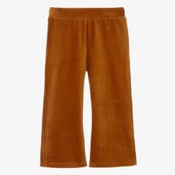 Mini Rodini Girls Brown Velour Corduroy Trousers Hot