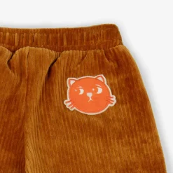 Mini Rodini Girls Brown Velour Corduroy Trousers Hot