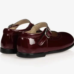 Early Days Girls Burgundy Leather Shoes Best