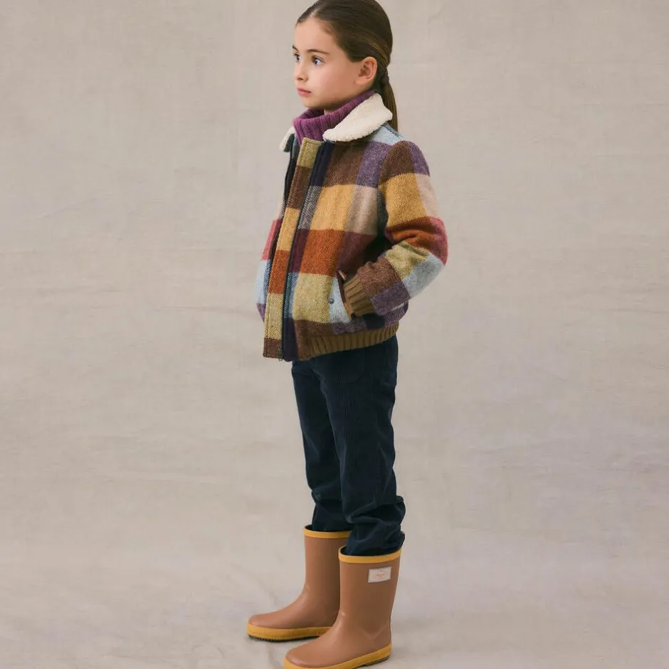 Bonpoint Girls Checked Wool Jacket Sale