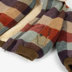 Bonpoint Girls Checked Wool Jacket Sale