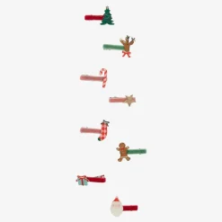 Meri Meri Girls Festive Hair Clips (8 Pack)