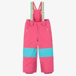 Hatley Girls Fuchsia Pink Ski Salopettes New
