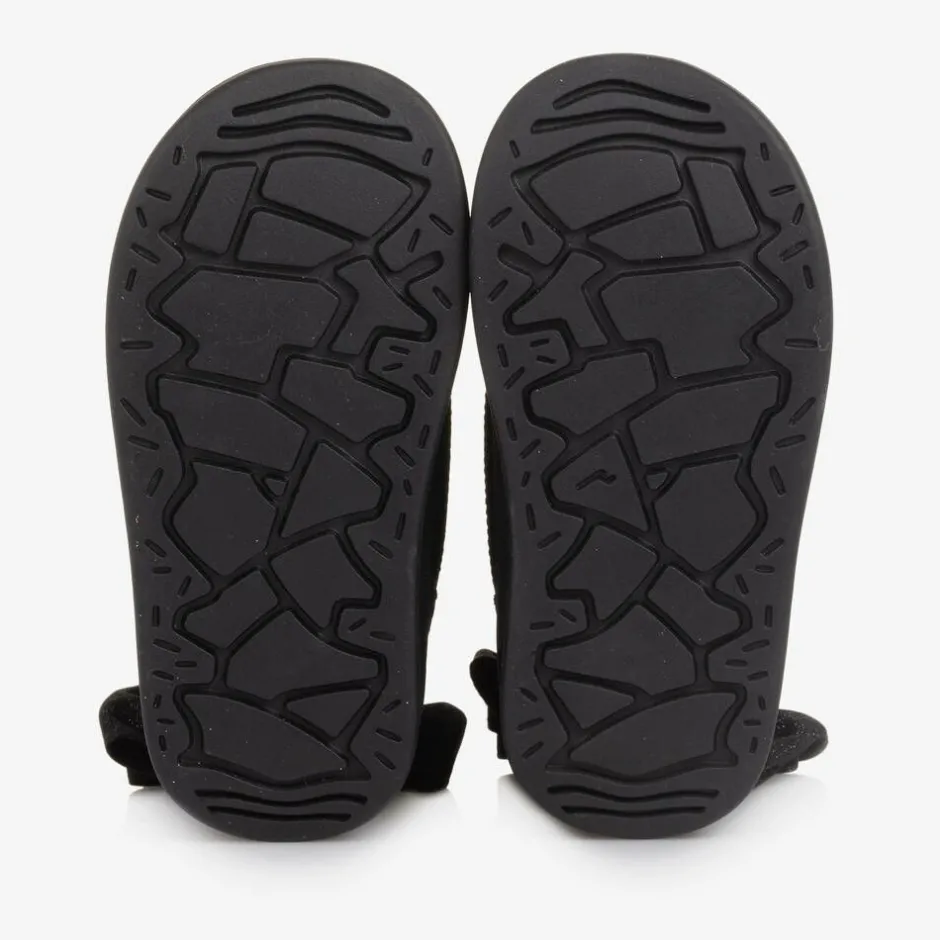 Monnalisa Girls Glittery Black Quilted Boots Sale