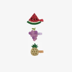 Bowtique London Girls Glittery Fruit Hairclips (3 pack)