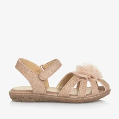 Angels Face Girls Glittery Rose Gold Sandals RoseGold Hot
