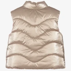 Mayoral Girls Gold & Pink Reversible Gilet Clearance