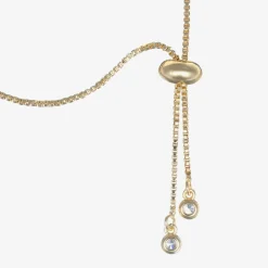 David Charles Girls Gold & Ivory Clover Bracelet Outlet