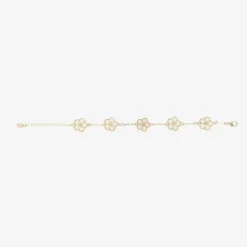 David Charles Girls Gold & Ivory Flower Bracelet Best