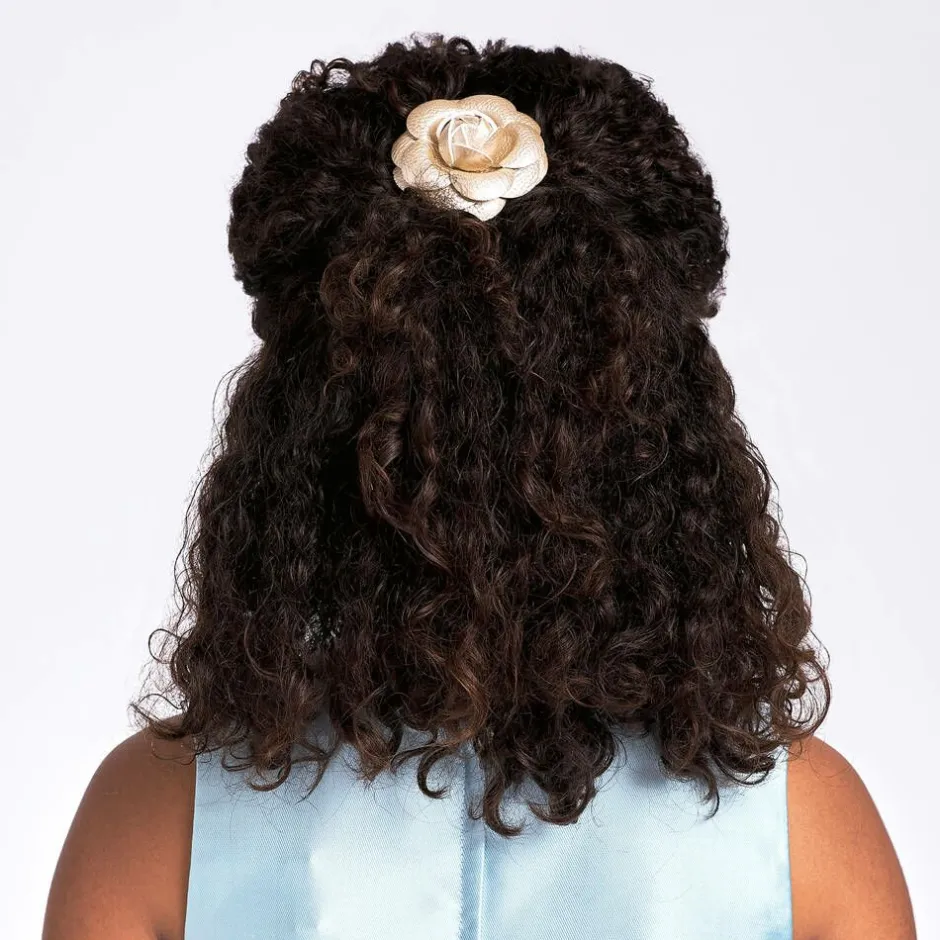 Bowtique London Girls Gold Flower Hair Clip (6cm) Clearance