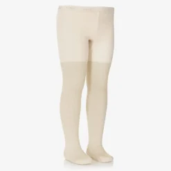 Boboli Girls Gold Glitter Cotton Tights Hot