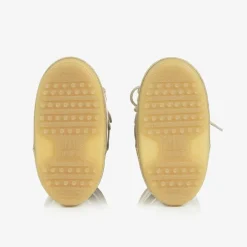 Moon Boot Girls Gold Glitter Snow Boots