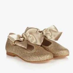 Childrens Classics Girls Gold Glitter T-Bar Shoes Online
