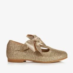 Childrens Classics Girls Gold Glitter T-Bar Shoes Online