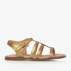 Age of Innocence Girls Gold Leather Gladiator Sandals Sale