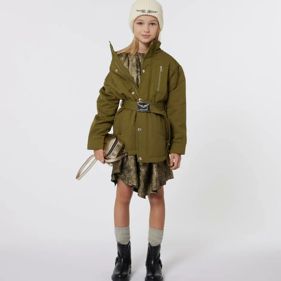 Zadigamp;Voltaire Girls Gold Logo Handbag (17cm)