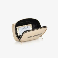 Zadigamp;Voltaire Girls Gold Logo Handbag (17cm)