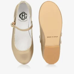 Beatrice amp; George Girls Gold Mary Jane Pumps Best