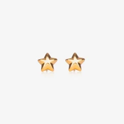 Little Star Girls Gold Plated Star Earrings Outlet