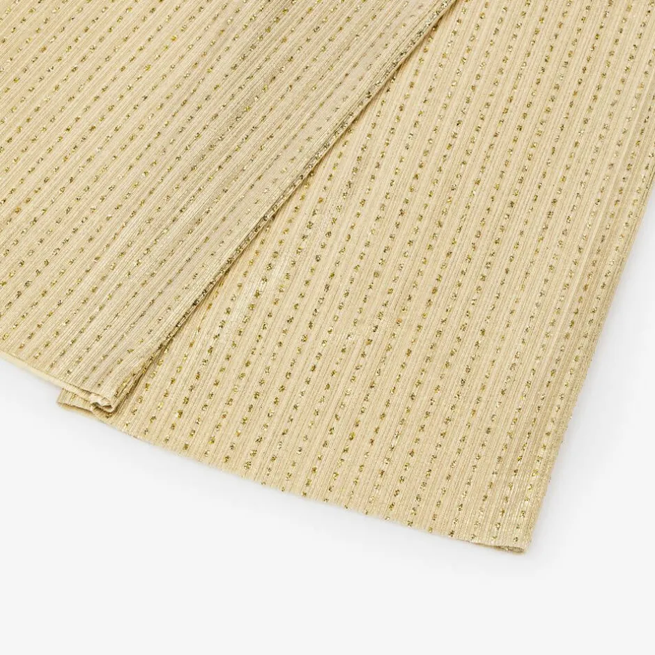 EIRENE Girls Gold Plissé Trousers Hot