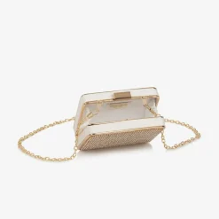 David Charles Girls Gold Rectangular Bag (12cm) Clearance