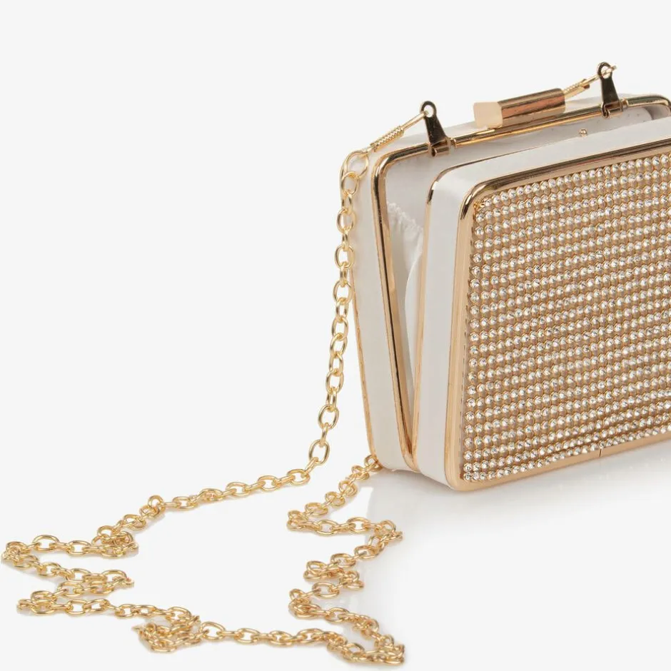 David Charles Girls Gold Rectangular Bag (12cm) Clearance