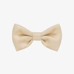 A Dee Girls Gold Satin Bow Hair Clip (13cm)
