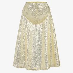 Souza Girls Gold Sequin Cape Costume Best