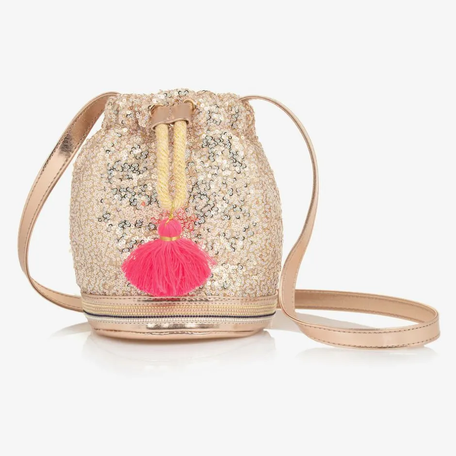 Billieblush Girls Gold Sequin Handbag (20cm) Outlet