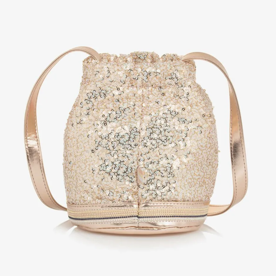 Billieblush Girls Gold Sequin Handbag (20cm) Outlet