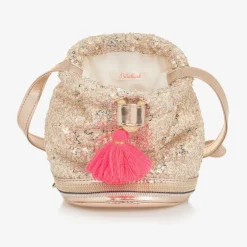 Billieblush Girls Gold Sequin Handbag (20cm) Outlet