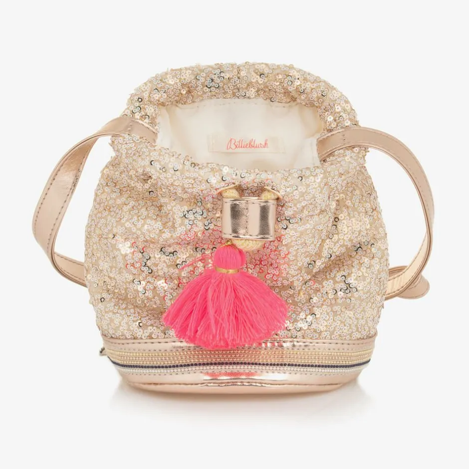 Billieblush Girls Gold Sequin Handbag (20cm) Outlet