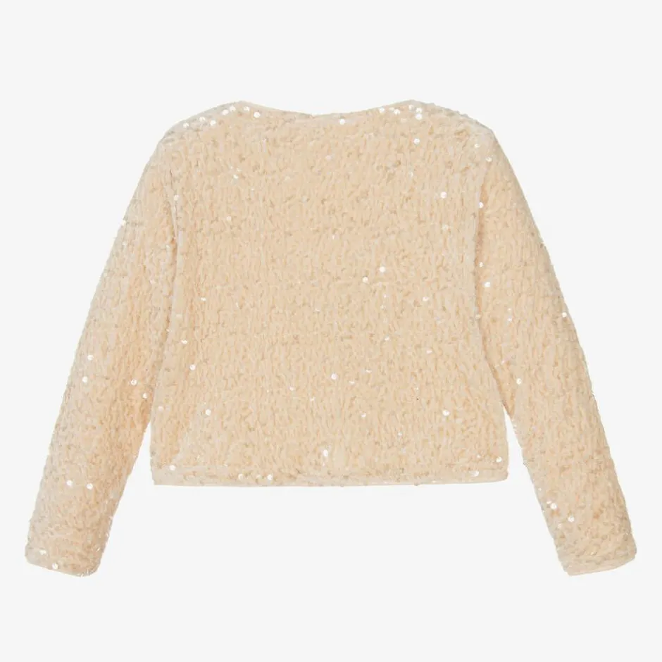 NAME IT Girls Gold Sequinned Cardigan Sale