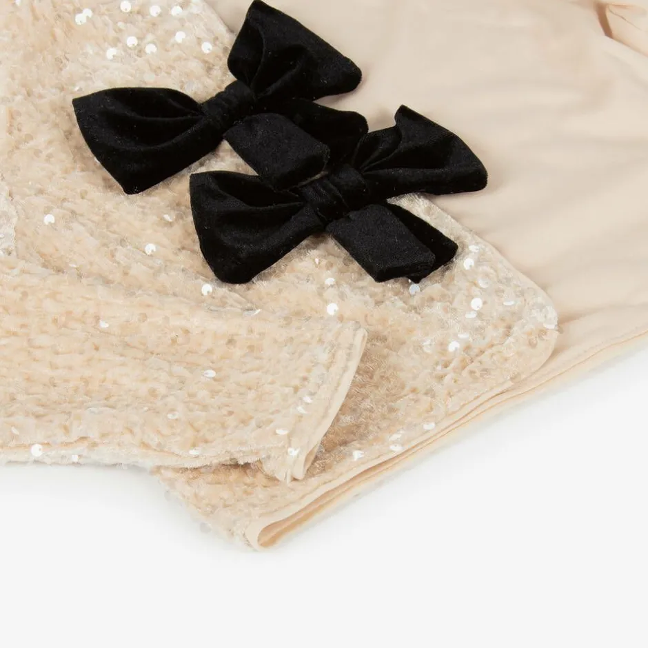 NAME IT Girls Gold Sequinned Cardigan Sale