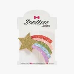Bowtique London Girls Gold Shooting Star Hair Clip (7.5cm) New