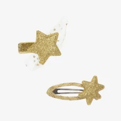 Bowtique London Girls Gold Star Hair Clips (2 Pack) Discount