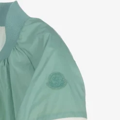 Moncler Enfant Girls Green & Ivory Aine Jacket Hot