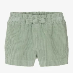 Il Gufo Girls Green Corduroy Shorts Online