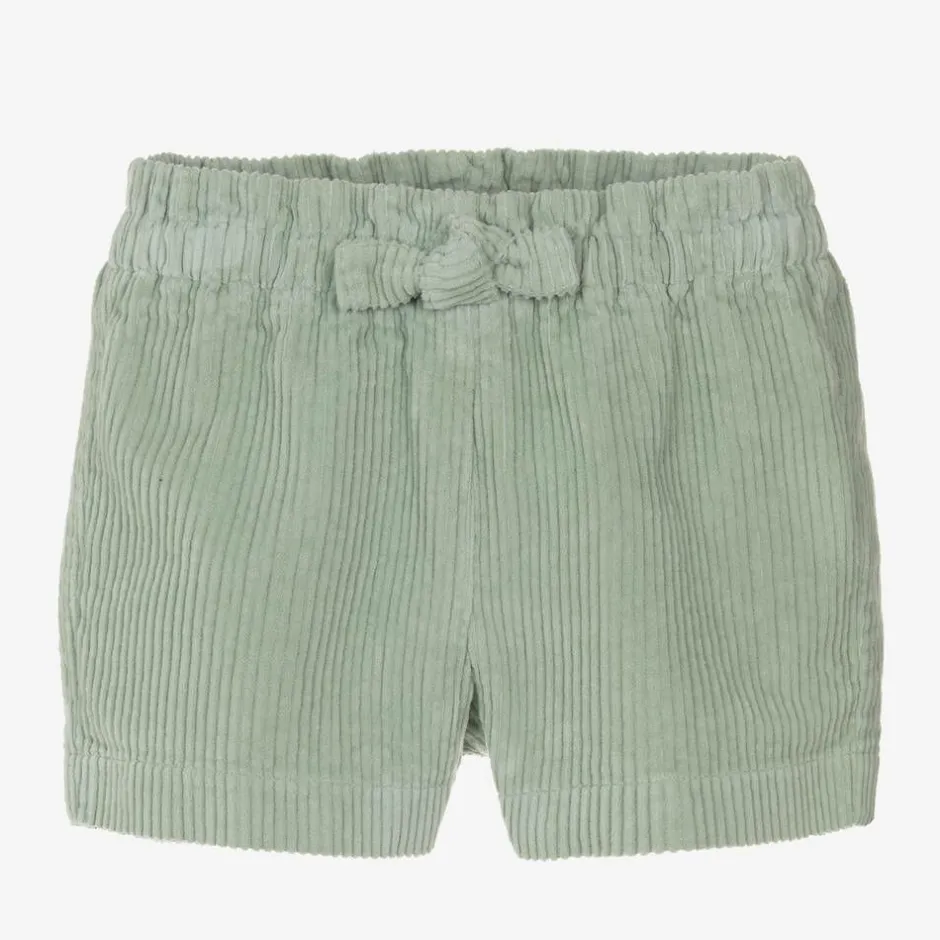 Il Gufo Girls Green Corduroy Shorts Online