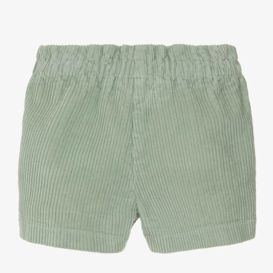 Il Gufo Girls Green Corduroy Shorts Online