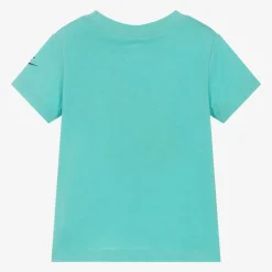 Nike Girls Green Cotton T-Shirt Hot