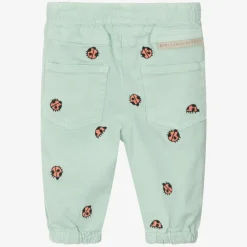 Stella McCartney Kids Girls Green Denim Ladybug Jeans Hot