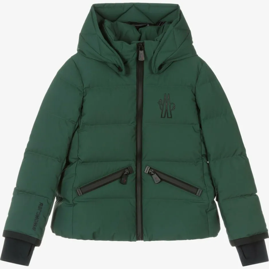 Moncler Enfant Girls Green Suisses Down Ski Jacket Online
