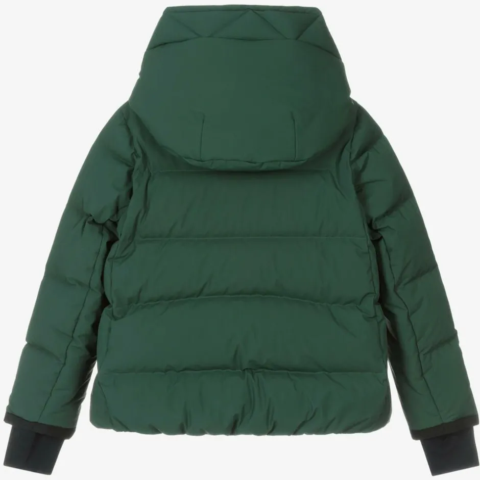 Moncler Enfant Girls Green Suisses Down Ski Jacket Online