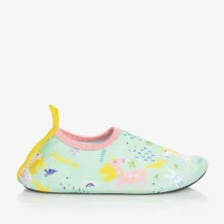 Playshoes Girls Green Unicorn Aqua Shoes Online