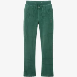 Juicy Couture Girls Green Velour Flared Joggers Best
