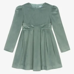 Mayoral Girls Green Velvet Dress Best