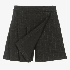 Monnalisa Girls Grey Check Milano Skort
