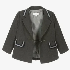Patachou Girls Grey Cotton Blazer Clearance